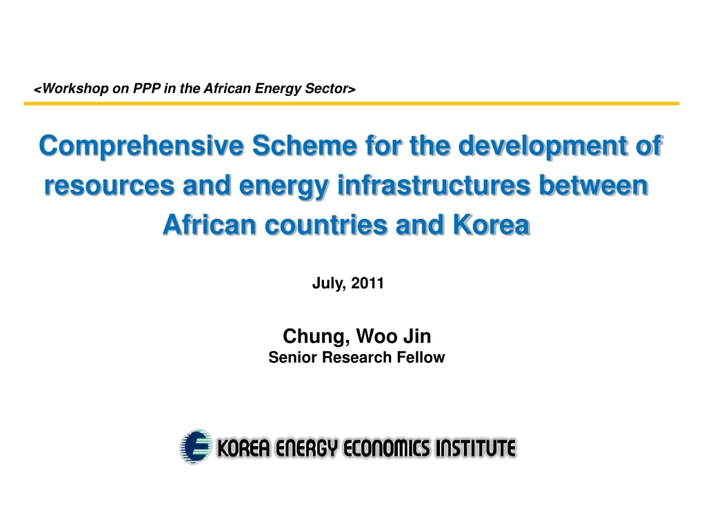 workshop on ppp in the african energy sector