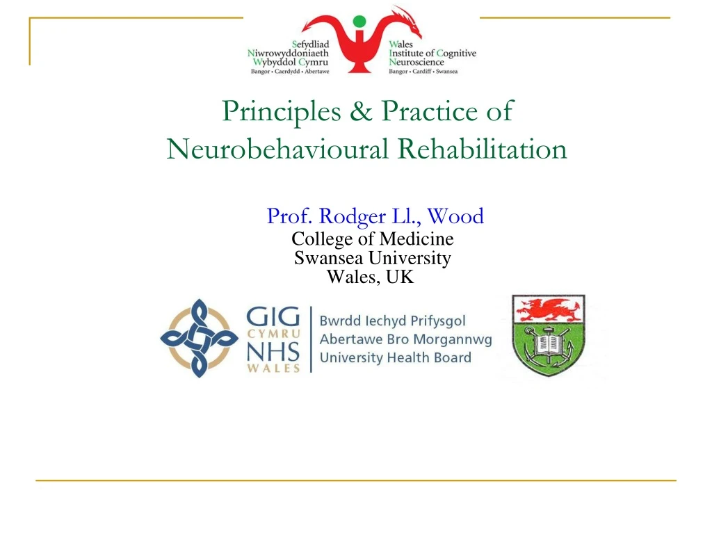 principles practice of neurobehavioural rehabilitation