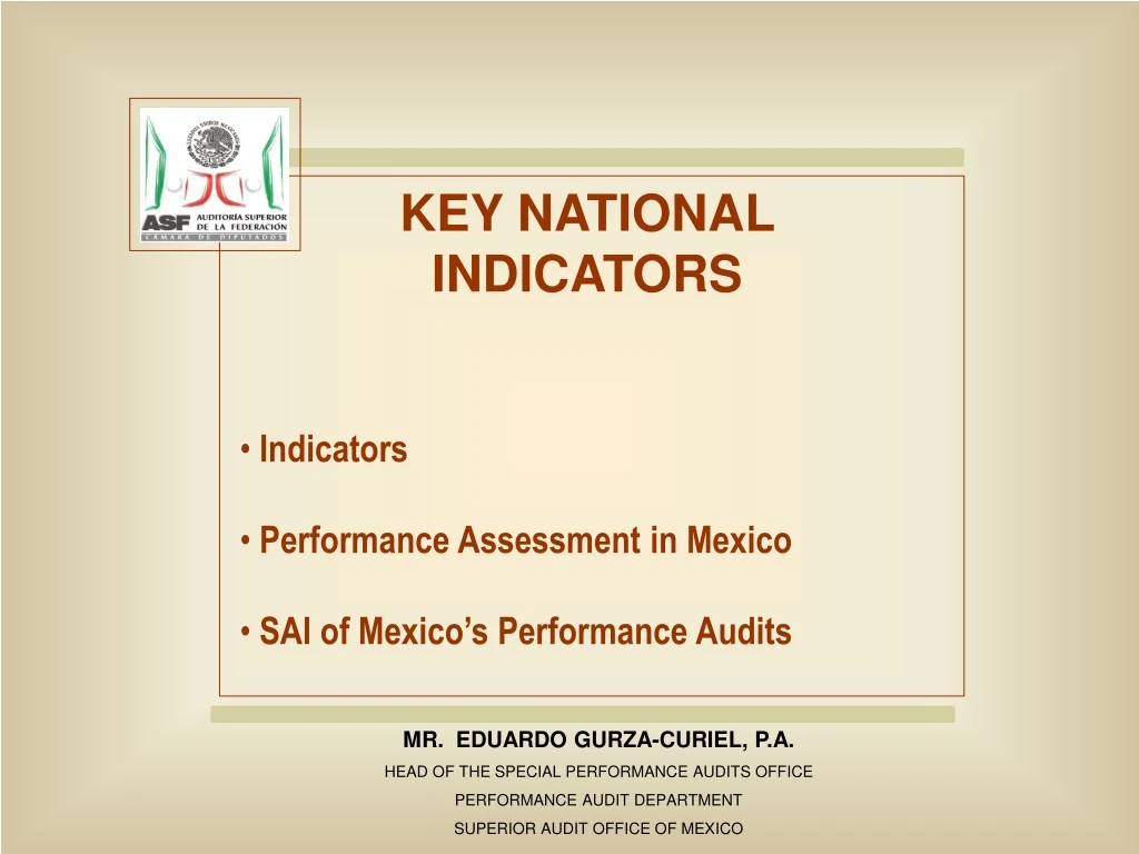 key national indicators indicators performance