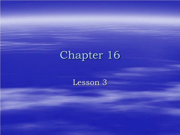 Chapter 16