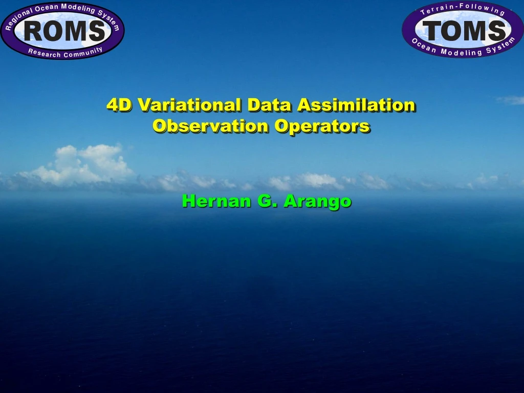 4d variational data assimilation observation