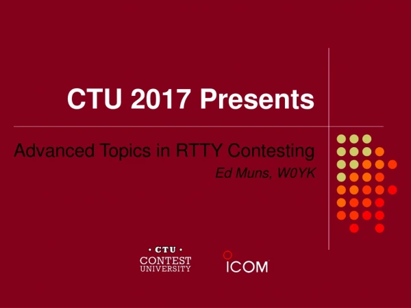 CTU 2017 Presents