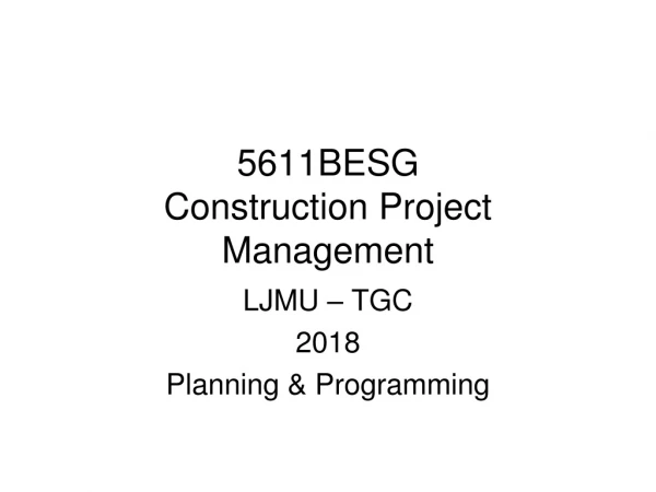 5611BESG Construction Project Management