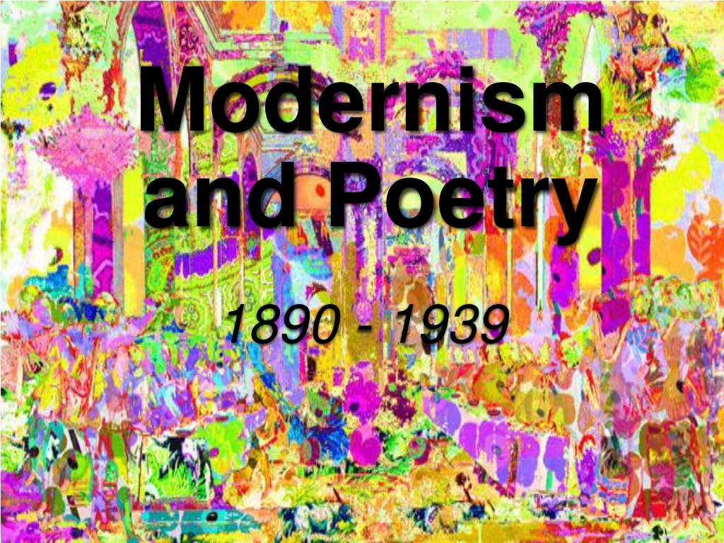 modernism and poetry