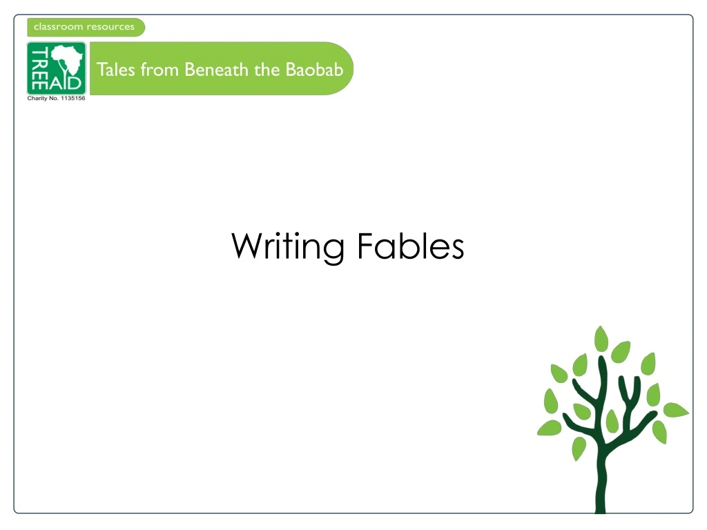 tales from beneath the baobab