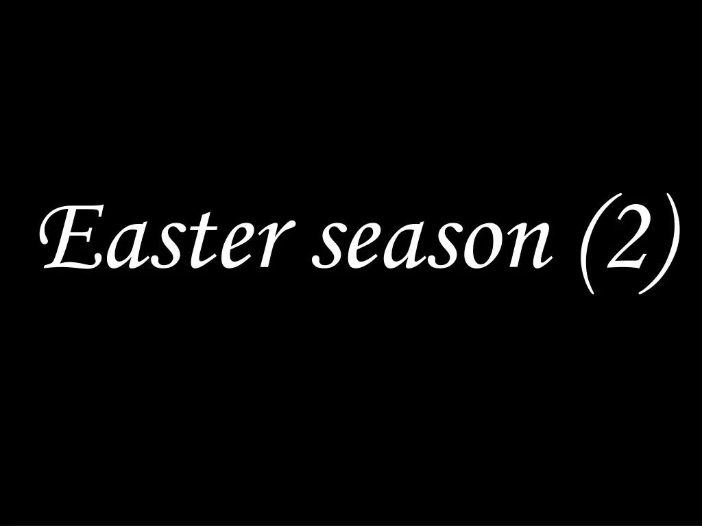 easter season 2