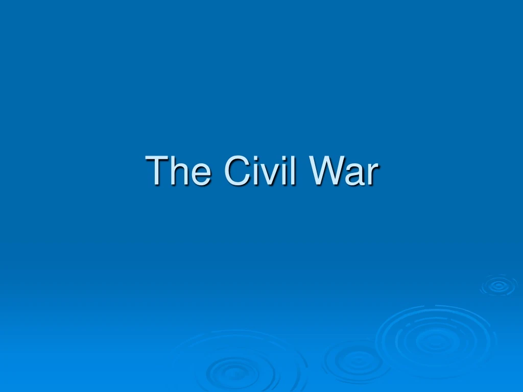 the civil war