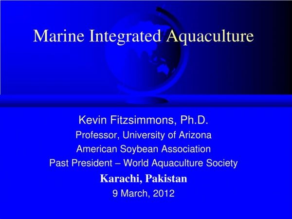 Marine Integrated Aquaculture