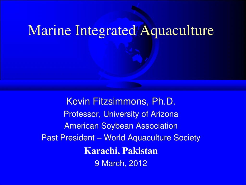 marine integrated aquaculture