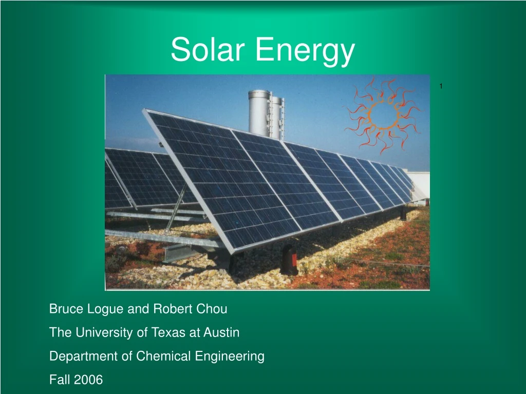 solar energy