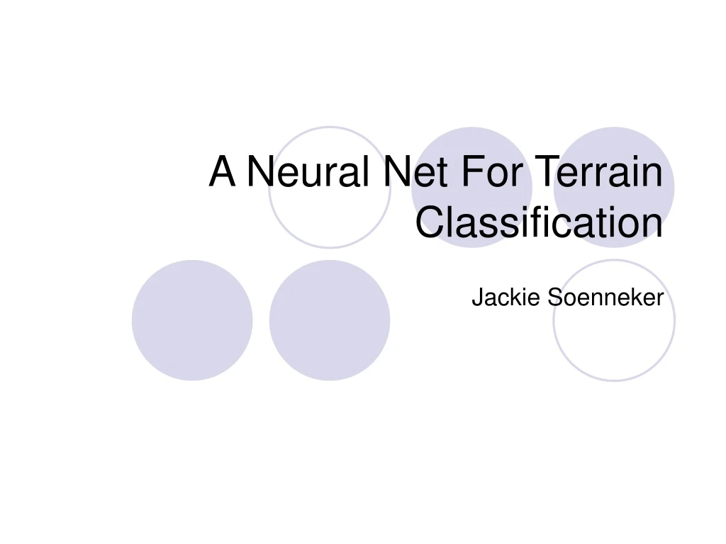 a neural net for terrain classification