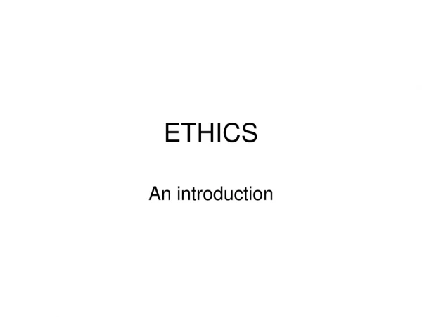 ETHICS