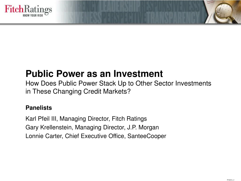 public power as an investment how does public