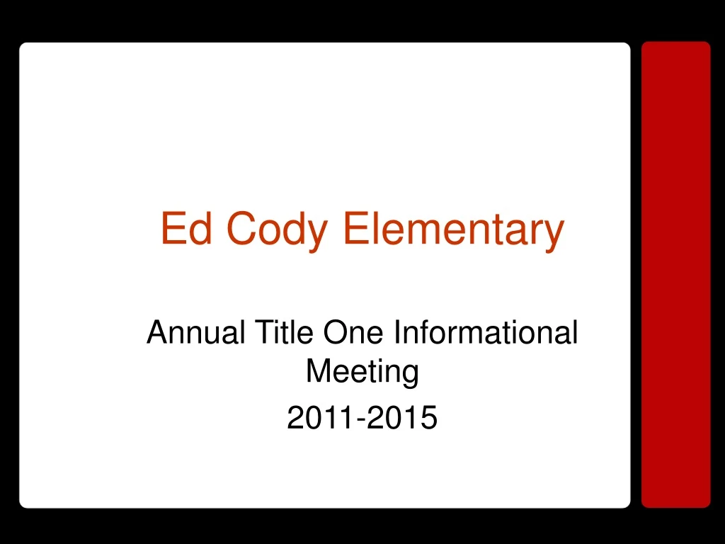 ed cody elementary