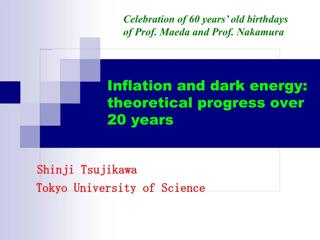 inflation and dark energy theoretical progress over 20 years