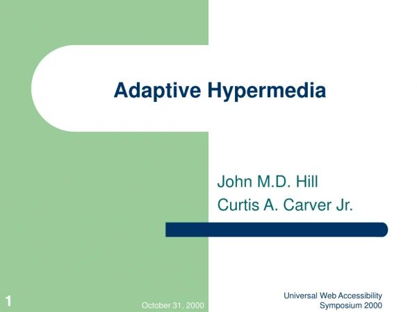 Adaptive Hypermedia