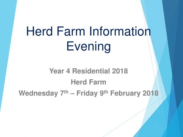 Herd Farm Information Evening