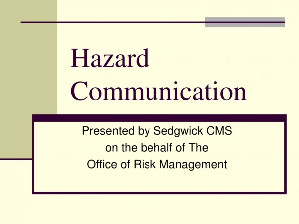 Hazard Communication