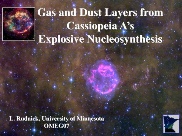Gas and Dust Layers from Cassiopeia A’s Explosive Nucleosynthesis