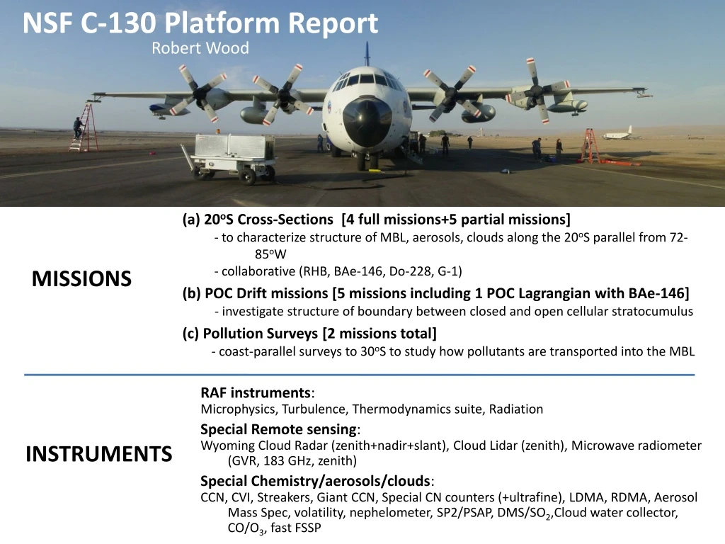 nsf c 130 platform report robert wood