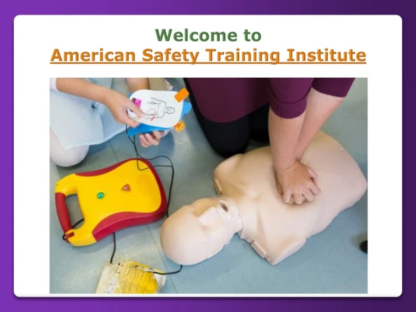 welcome to american safety training institute
