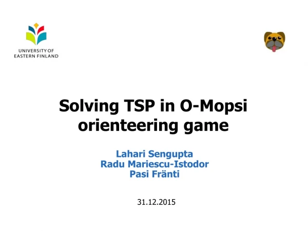 Solving TSP in O-Mopsi orienteering game