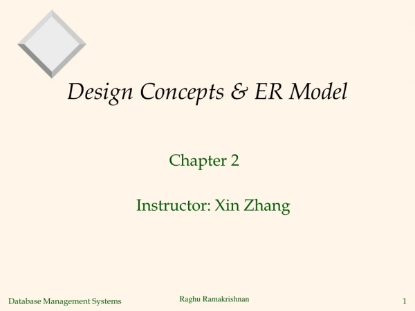 Design Concepts &amp; ER Model