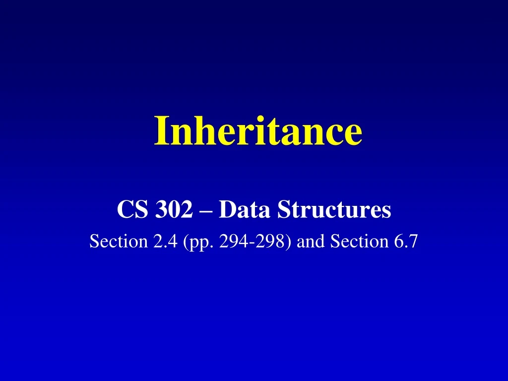 inheritance