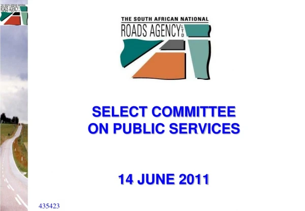 SELECT COMMITTEE  ON PUBLIC SERVICES 14 JUNE 2011