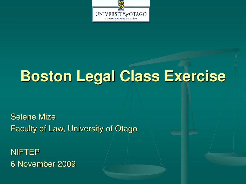 boston legal class exercise
