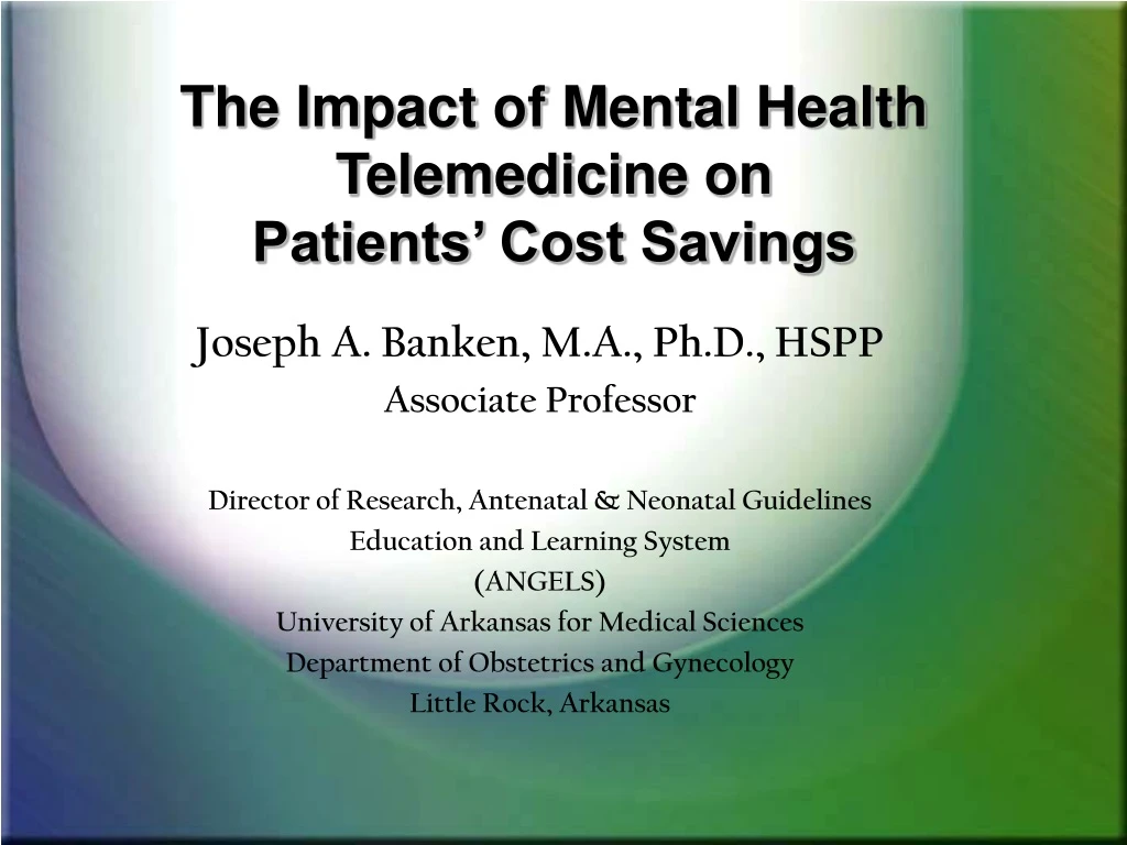 the impact of mental health telemedicine