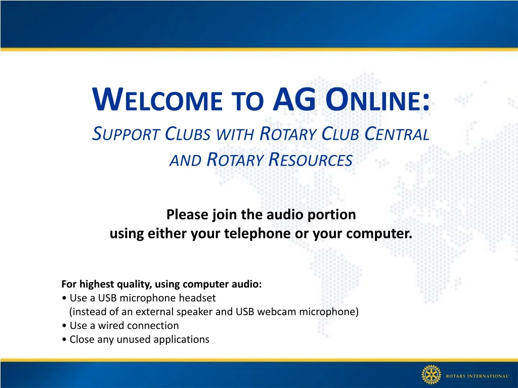 welcome to ag online support clubs with rotary