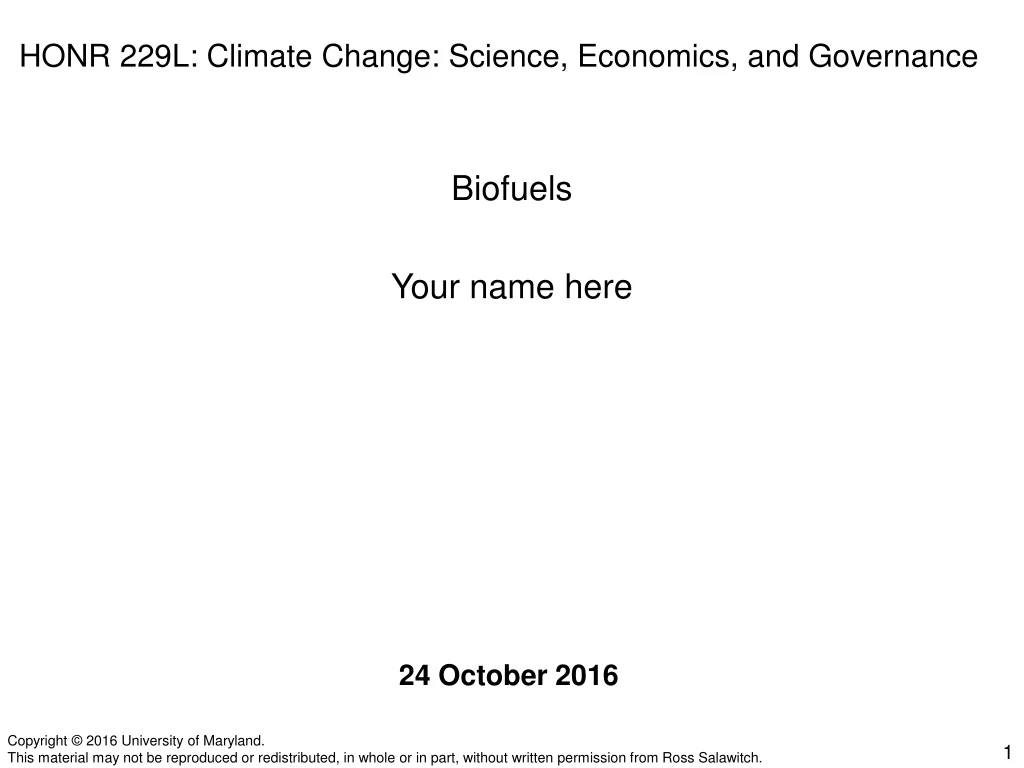 honr 229l climate change science economics and governance