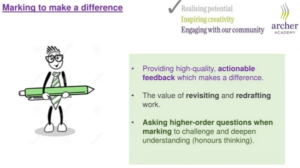 Marking to make a difference