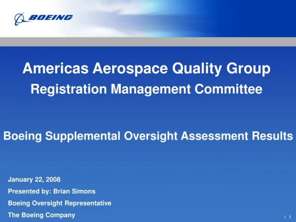 Americas Aerospace Quality Group Registration Management Committee