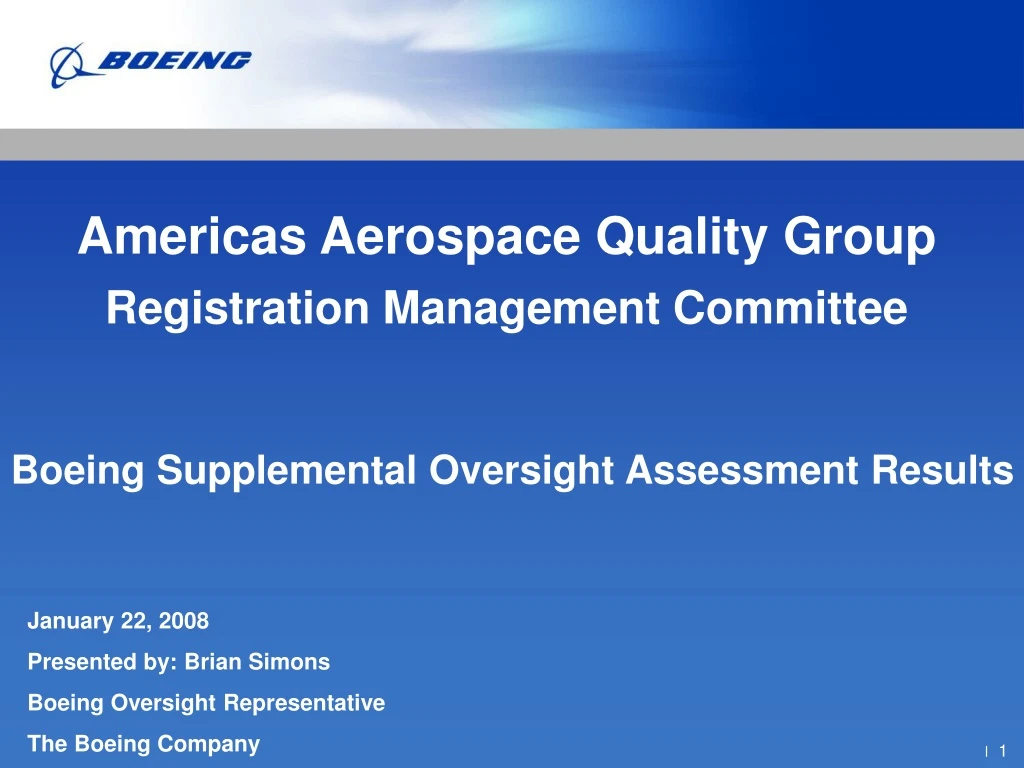 americas aerospace quality group registration management committee