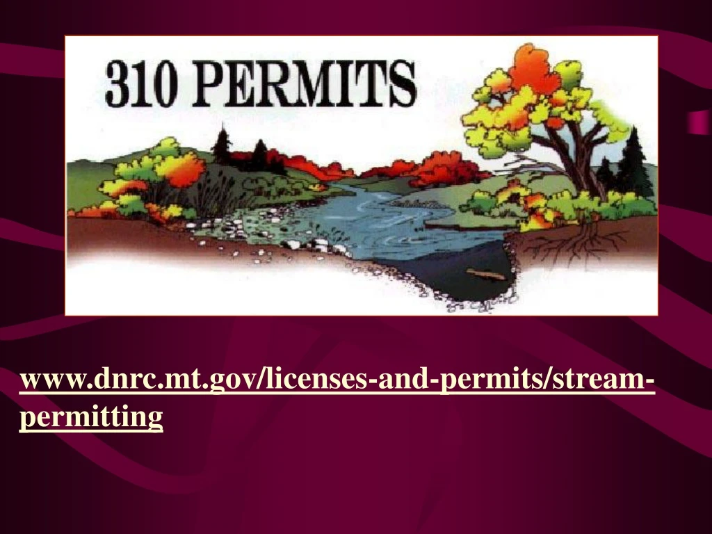 www dnrc mt gov licenses and permits stream