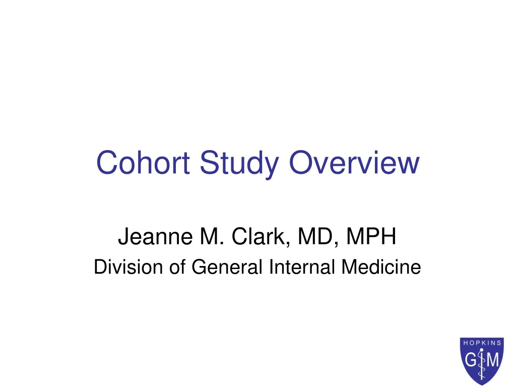cohort study overview