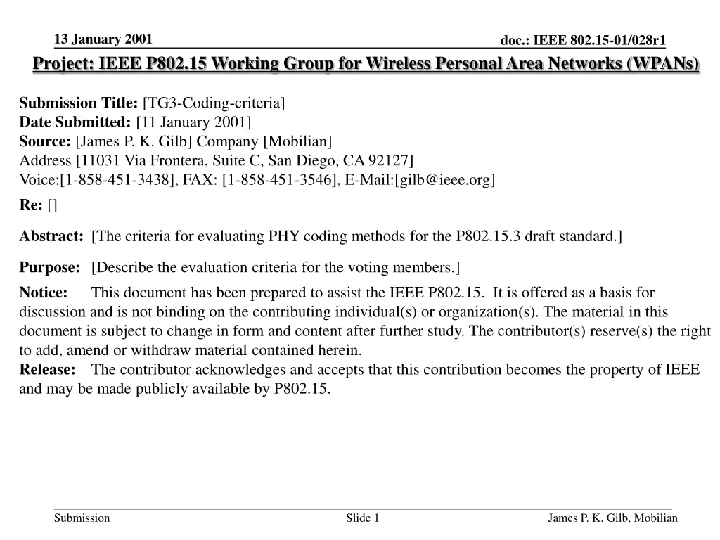 project ieee p802 15 working group for wireless