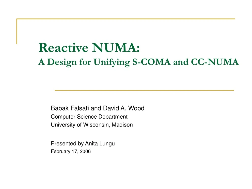 reactive numa a design for unifying s coma and cc numa