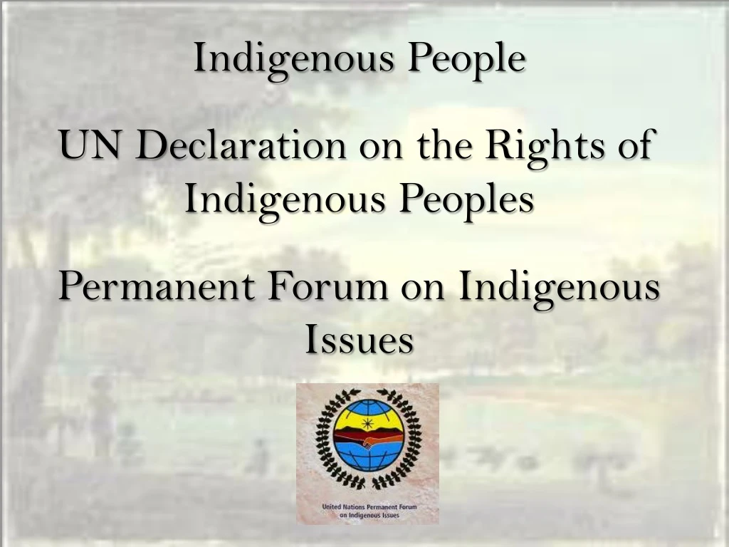 indigenous people un declaration on the rights