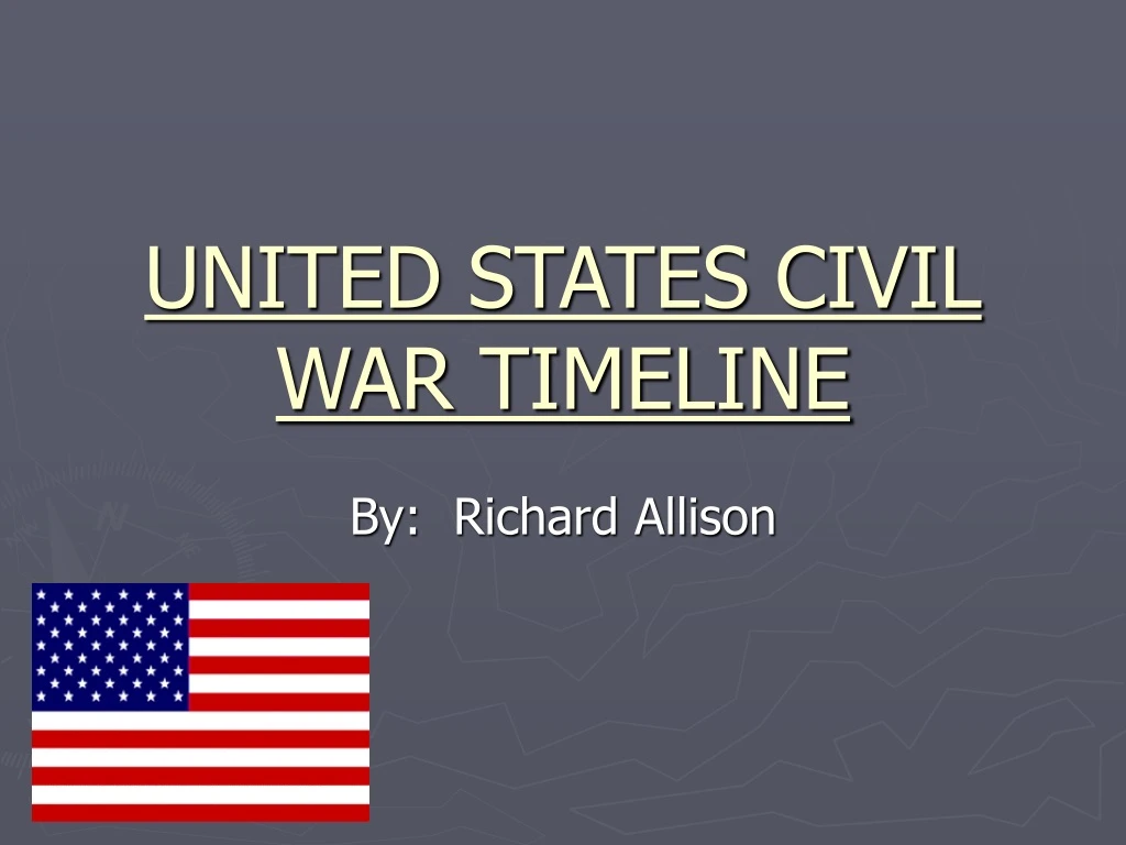 united states civil war timeline