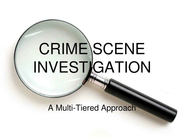 CRIME SCENE INVESTIGATION