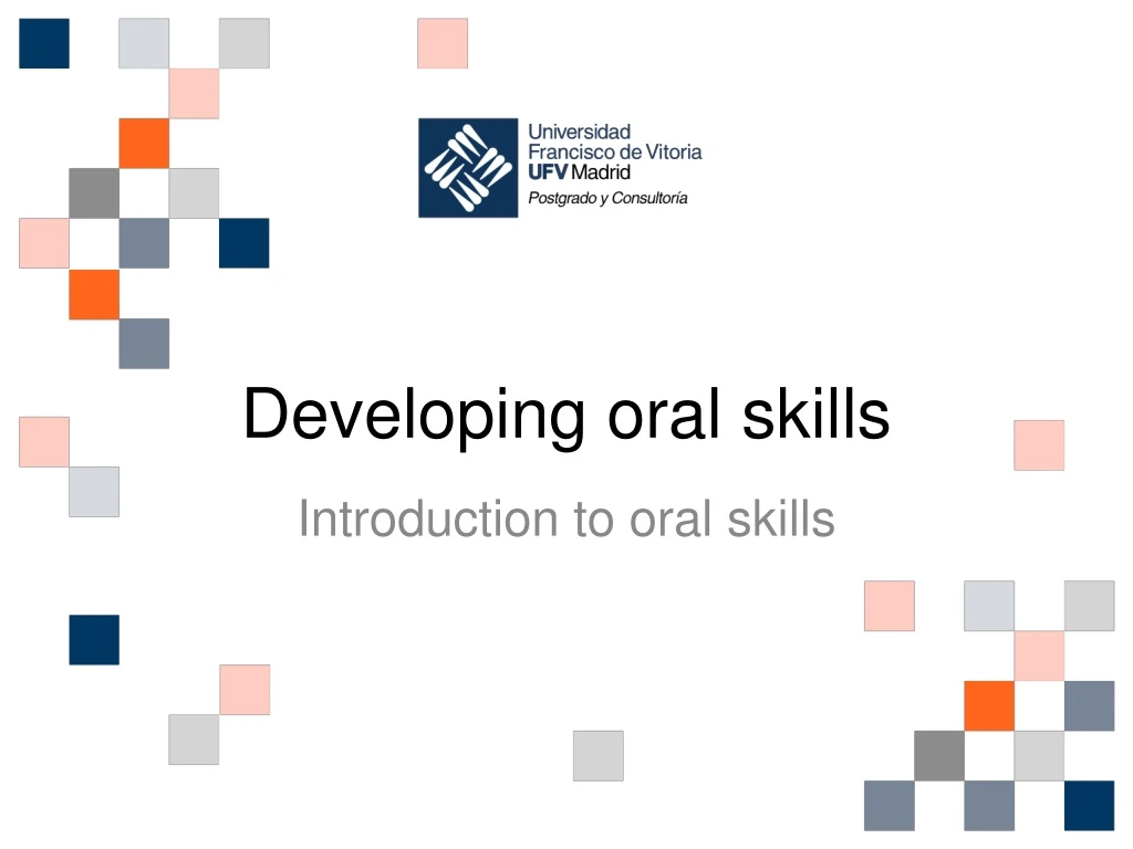 developing oral skills