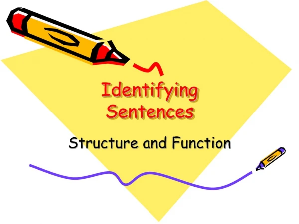 Identifying  Sentences
