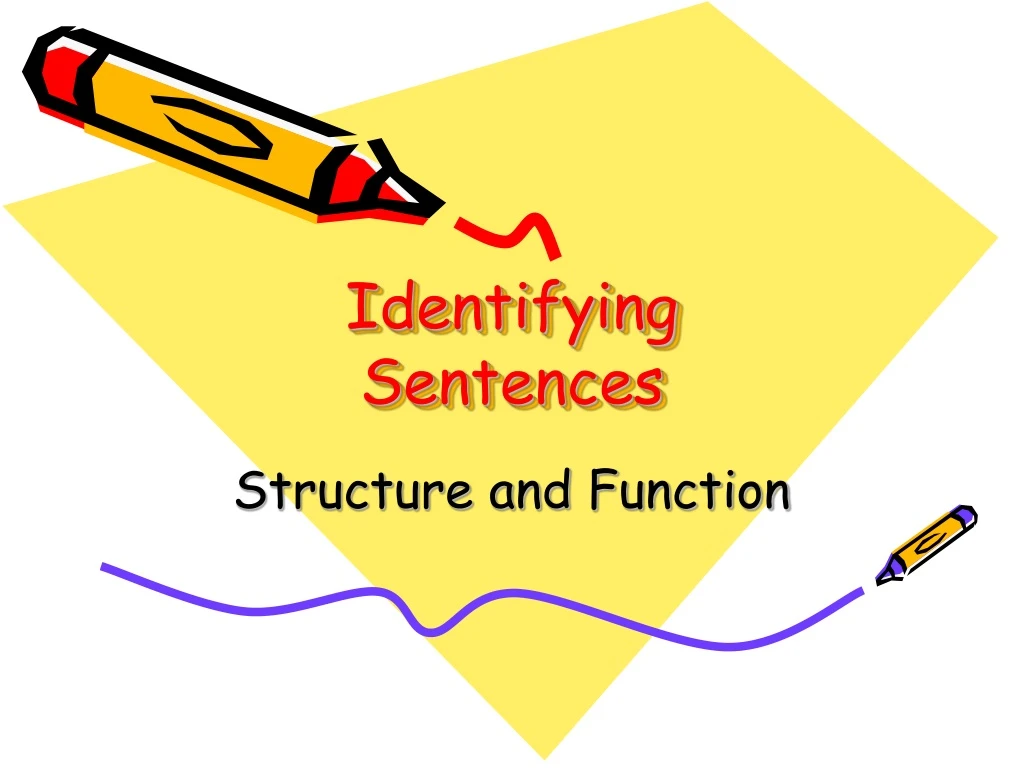 identifying sentences