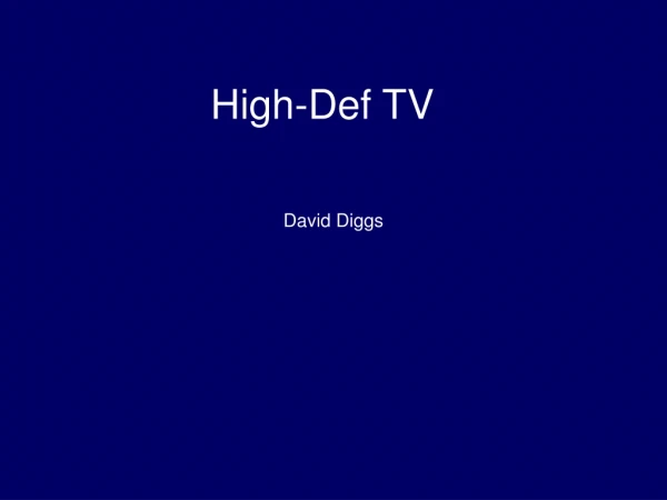High-Def TV