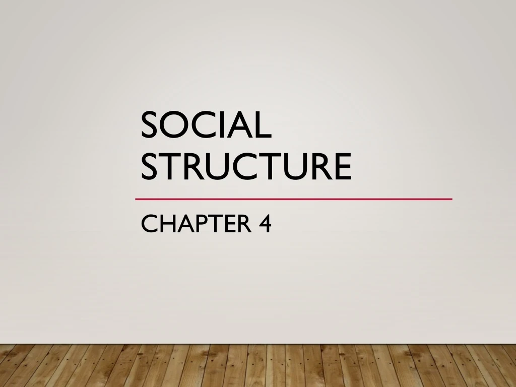 social structure