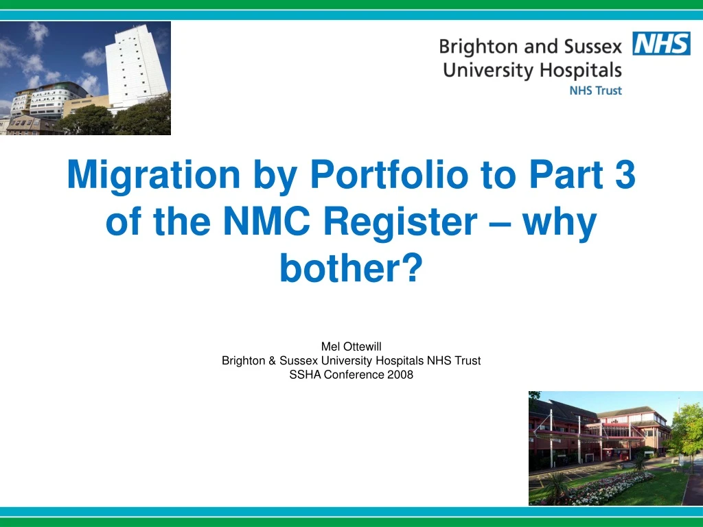 migration by portfolio to part 3 of the nmc register why bother