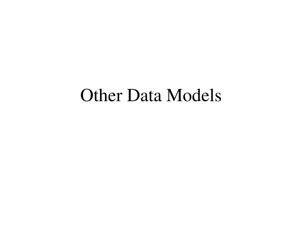 other data models